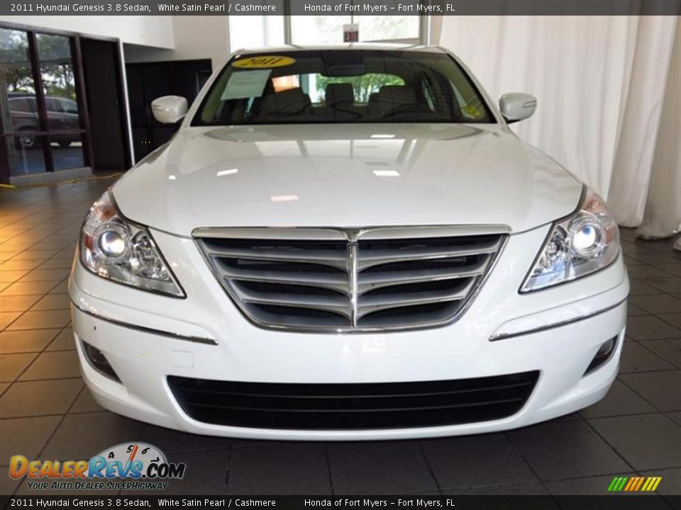 2011 Hyundai Genesis 3.8 Sedan White Satin Pearl / Cashmere Photo #2