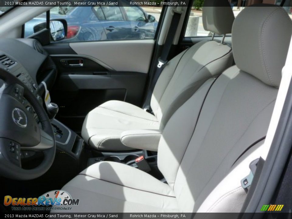 2013 Mazda MAZDA5 Grand Touring Meteor Gray Mica / Sand Photo #12