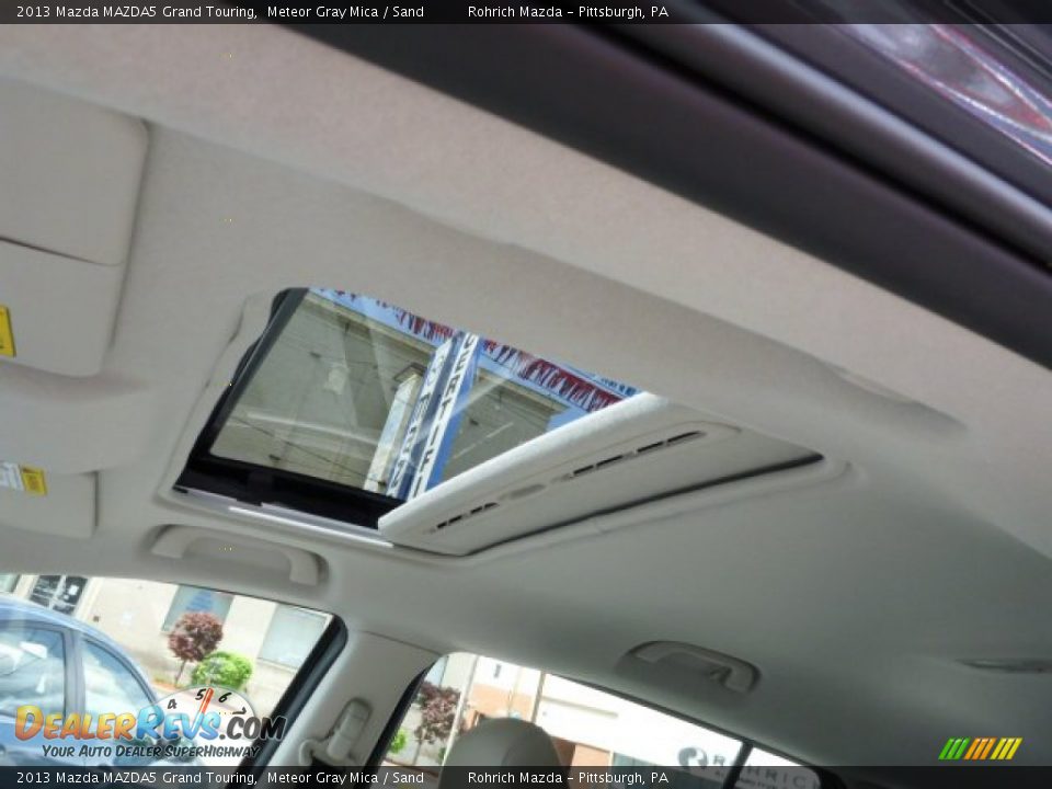 2013 Mazda MAZDA5 Grand Touring Meteor Gray Mica / Sand Photo #17