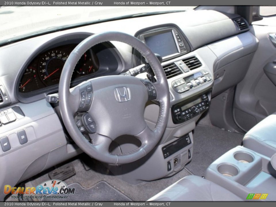 2010 Honda Odyssey EX-L Polished Metal Metallic / Gray Photo #5