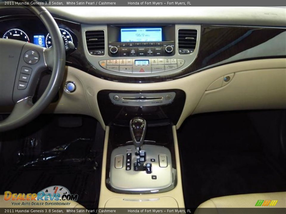 2011 Hyundai Genesis 3.8 Sedan White Satin Pearl / Cashmere Photo #13