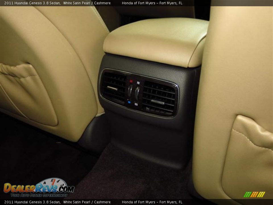 2011 Hyundai Genesis 3.8 Sedan White Satin Pearl / Cashmere Photo #16