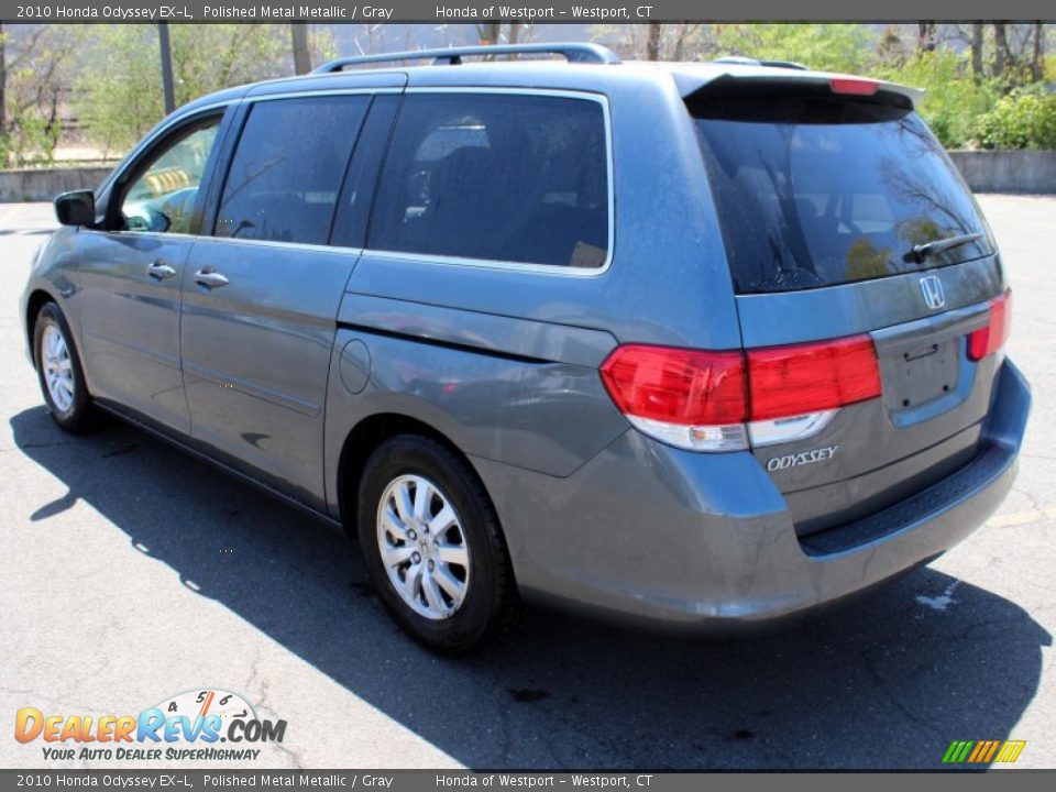 2010 Honda Odyssey EX-L Polished Metal Metallic / Gray Photo #10
