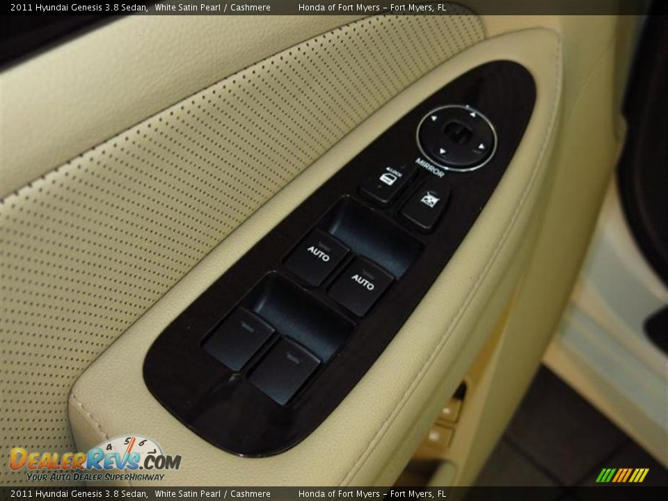 2011 Hyundai Genesis 3.8 Sedan White Satin Pearl / Cashmere Photo #17