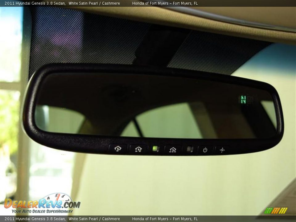 2011 Hyundai Genesis 3.8 Sedan White Satin Pearl / Cashmere Photo #20