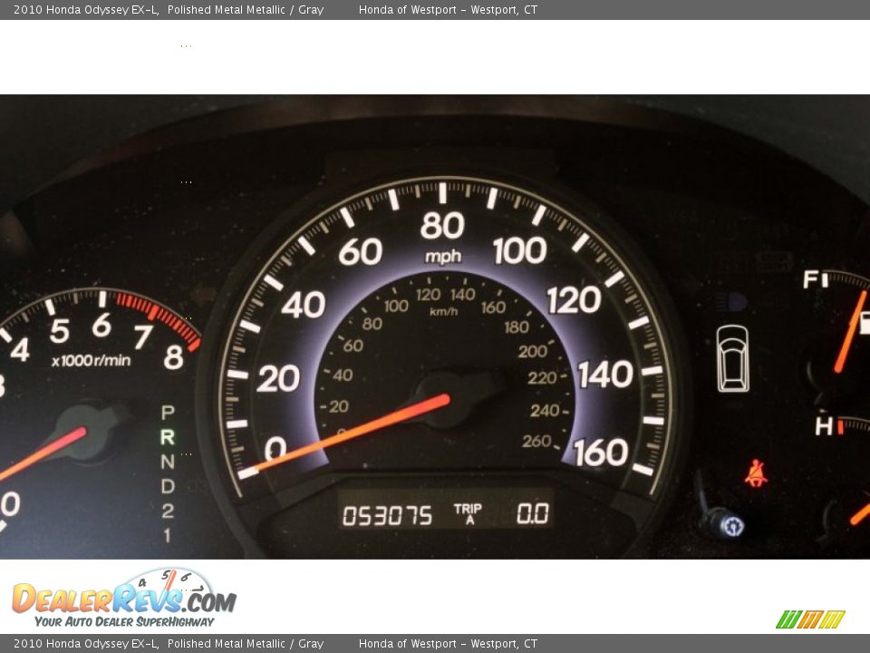 2010 Honda Odyssey EX-L Polished Metal Metallic / Gray Photo #19