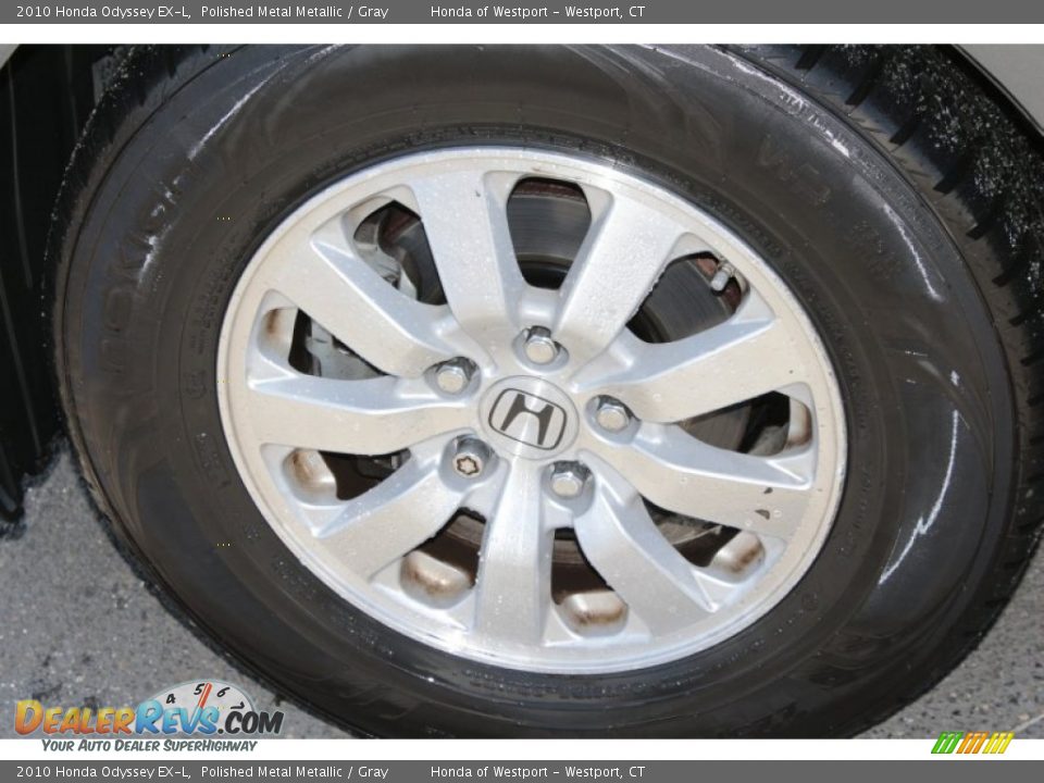 2010 Honda Odyssey EX-L Polished Metal Metallic / Gray Photo #20