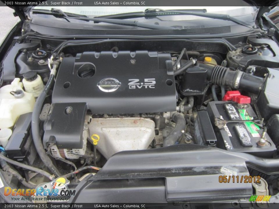 2003 Nissan Altima 2.5 S Super Black / Frost Photo #23