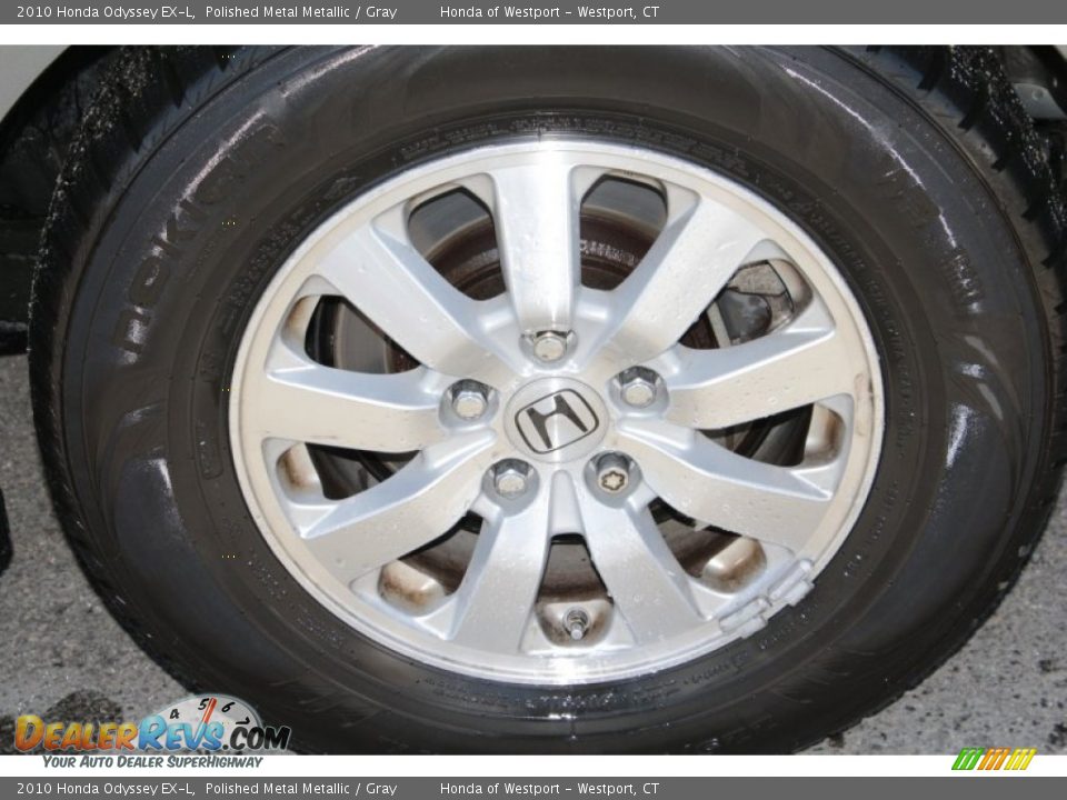 2010 Honda Odyssey EX-L Polished Metal Metallic / Gray Photo #21
