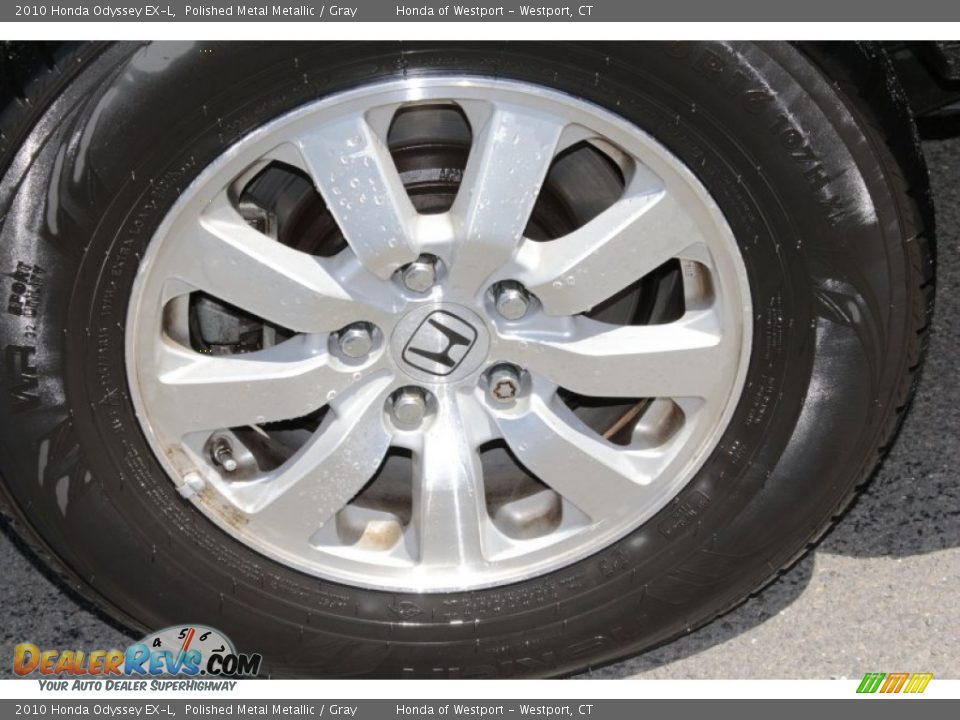 2010 Honda Odyssey EX-L Polished Metal Metallic / Gray Photo #22