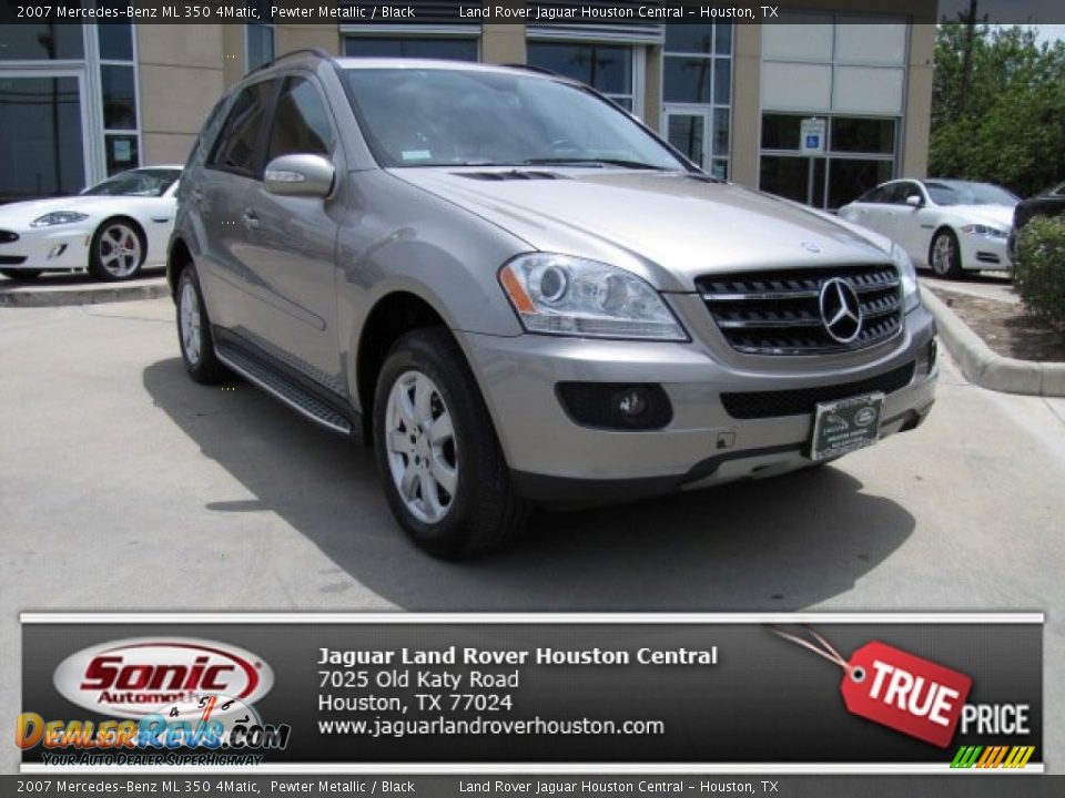 2007 Mercedes-Benz ML 350 4Matic Pewter Metallic / Black Photo #1