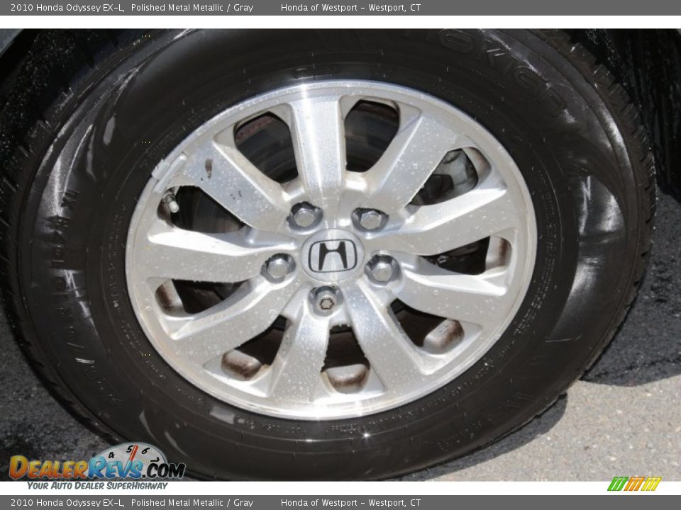 2010 Honda Odyssey EX-L Polished Metal Metallic / Gray Photo #23