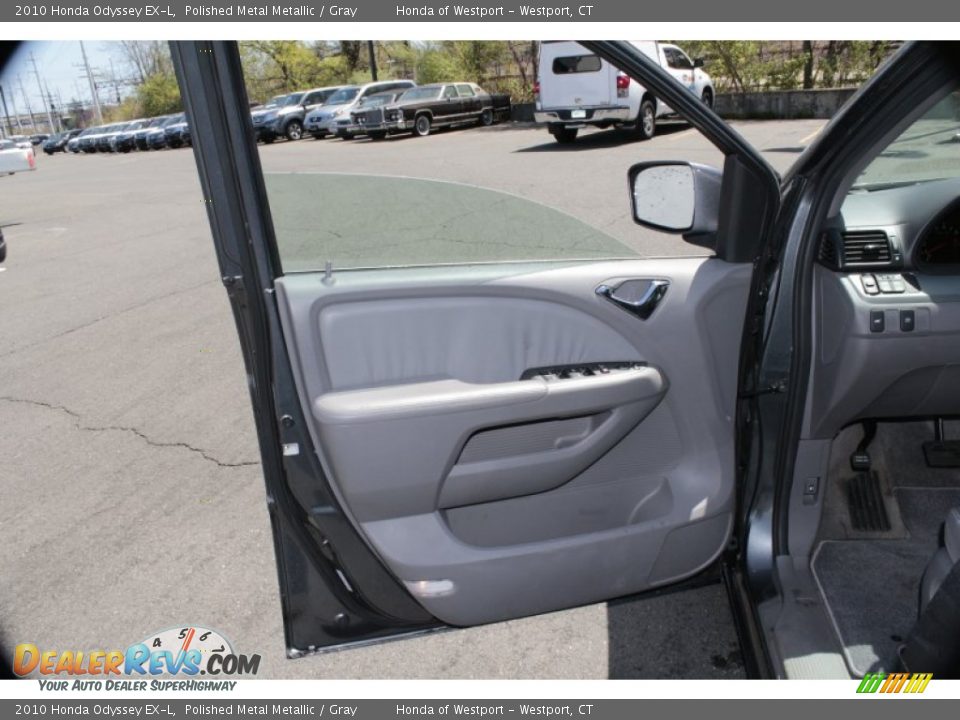 2010 Honda Odyssey EX-L Polished Metal Metallic / Gray Photo #25