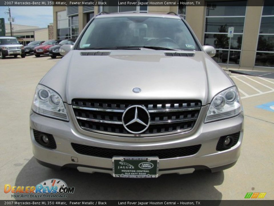 2007 Mercedes-Benz ML 350 4Matic Pewter Metallic / Black Photo #6