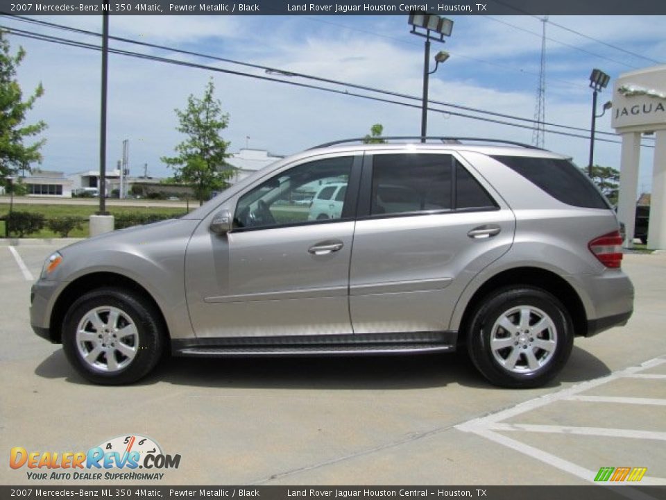 2007 Mercedes-Benz ML 350 4Matic Pewter Metallic / Black Photo #7