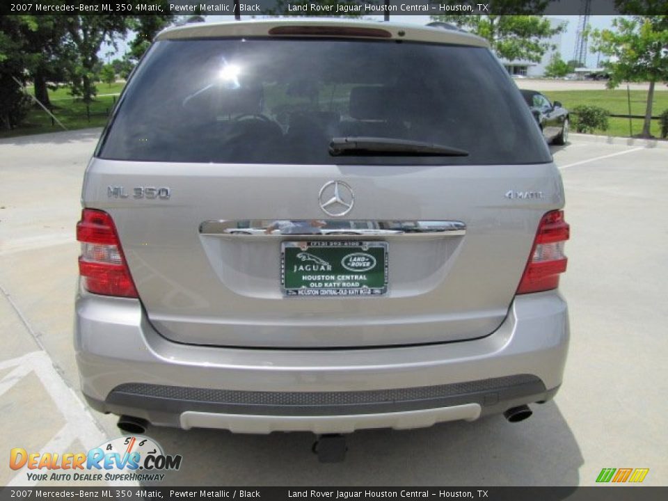 2007 Mercedes-Benz ML 350 4Matic Pewter Metallic / Black Photo #9