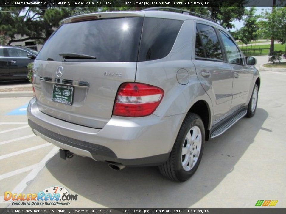 2007 Mercedes-Benz ML 350 4Matic Pewter Metallic / Black Photo #10