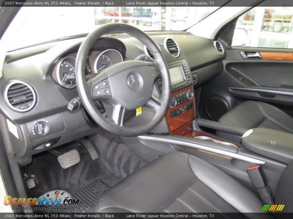 2007 Mercedes-Benz ML 350 4Matic Pewter Metallic / Black Photo #12