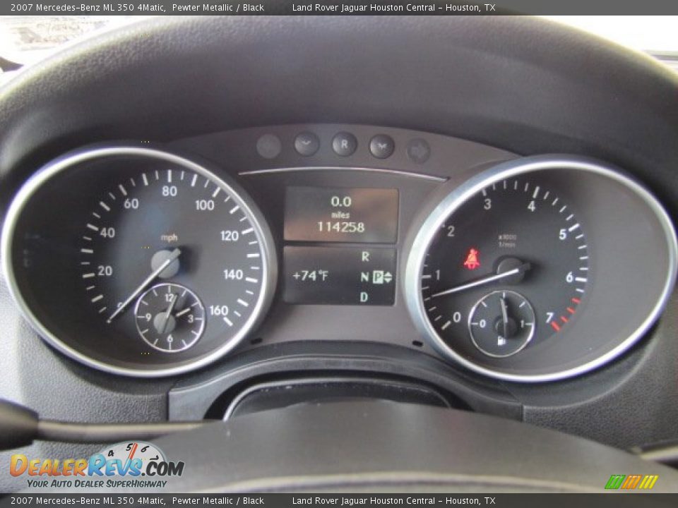 2007 Mercedes-Benz ML 350 4Matic Pewter Metallic / Black Photo #17