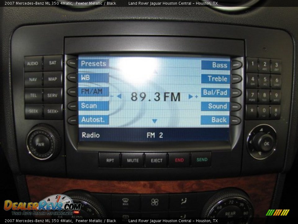 2007 Mercedes-Benz ML 350 4Matic Pewter Metallic / Black Photo #19