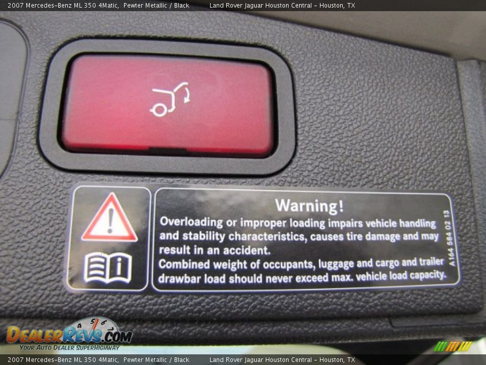 2007 Mercedes-Benz ML 350 4Matic Pewter Metallic / Black Photo #29