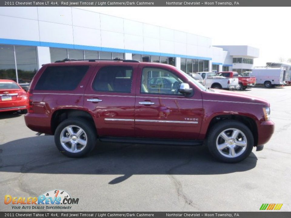 2011 Chevrolet Tahoe LT 4x4 Red Jewel Tintcoat / Light Cashmere/Dark Cashmere Photo #2