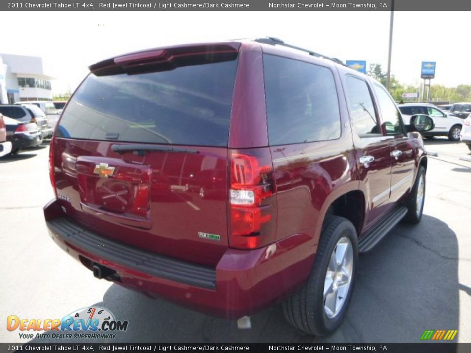 2011 Chevrolet Tahoe LT 4x4 Red Jewel Tintcoat / Light Cashmere/Dark Cashmere Photo #3