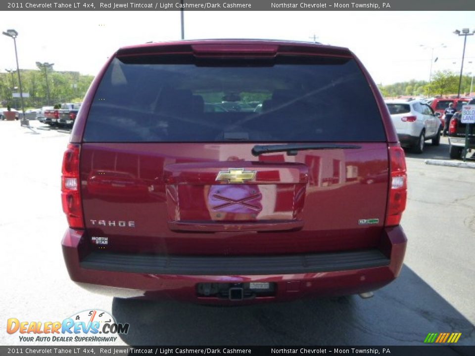 2011 Chevrolet Tahoe LT 4x4 Red Jewel Tintcoat / Light Cashmere/Dark Cashmere Photo #4