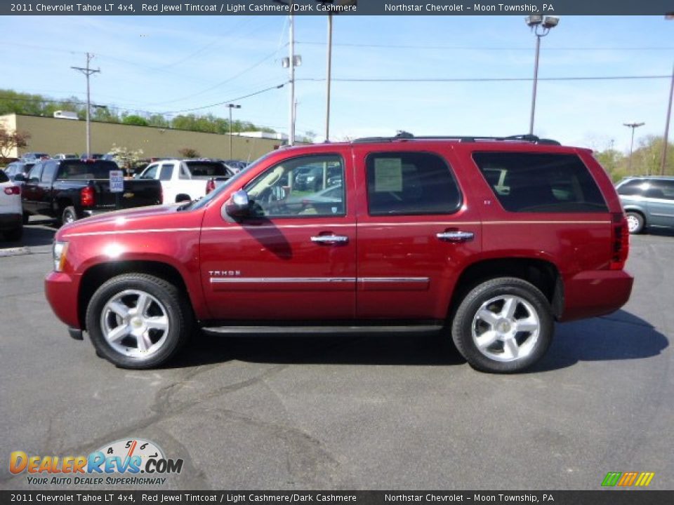 2011 Chevrolet Tahoe LT 4x4 Red Jewel Tintcoat / Light Cashmere/Dark Cashmere Photo #6