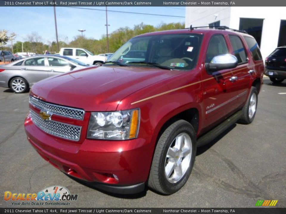 2011 Chevrolet Tahoe LT 4x4 Red Jewel Tintcoat / Light Cashmere/Dark Cashmere Photo #7