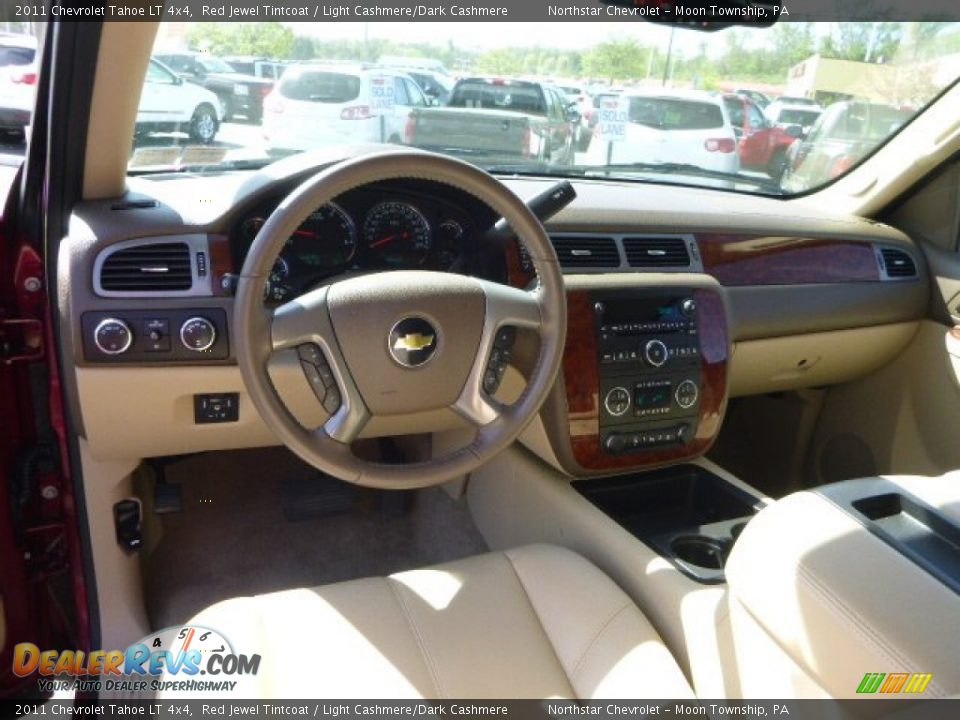 2011 Chevrolet Tahoe LT 4x4 Red Jewel Tintcoat / Light Cashmere/Dark Cashmere Photo #12