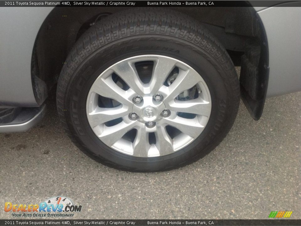 2011 Toyota Sequoia Platinum 4WD Silver Sky Metallic / Graphite Gray Photo #2