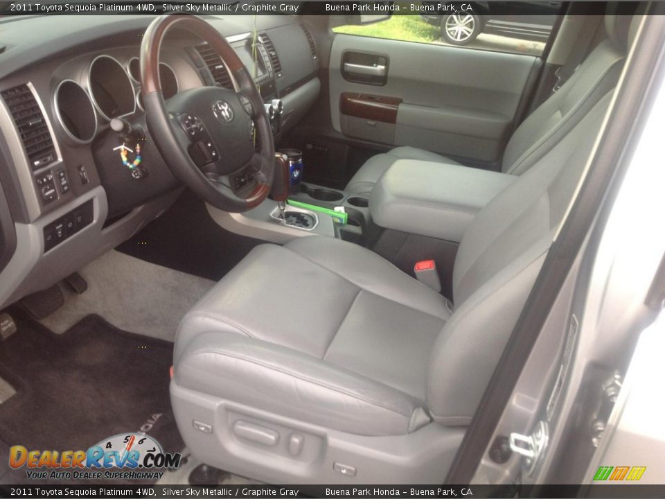 2011 Toyota Sequoia Platinum 4WD Silver Sky Metallic / Graphite Gray Photo #3
