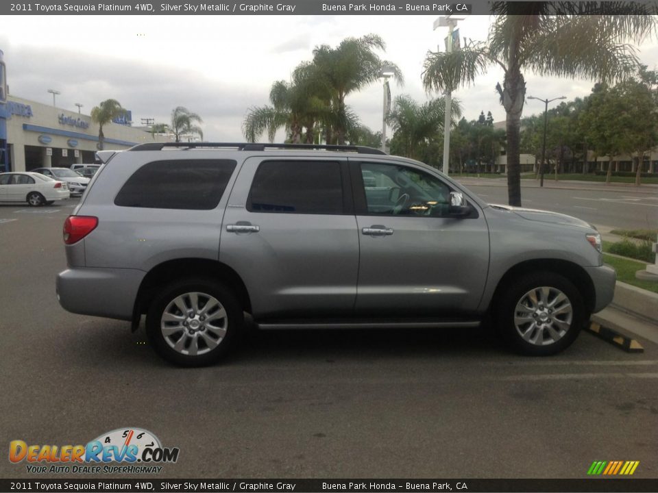 2011 Toyota Sequoia Platinum 4WD Silver Sky Metallic / Graphite Gray Photo #6