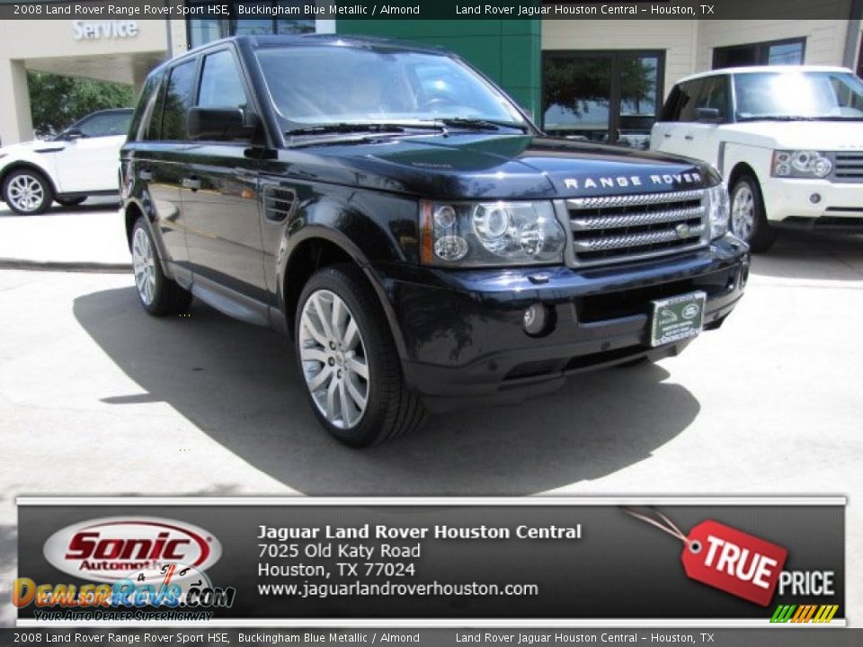 2008 Land Rover Range Rover Sport HSE Buckingham Blue Metallic / Almond Photo #1