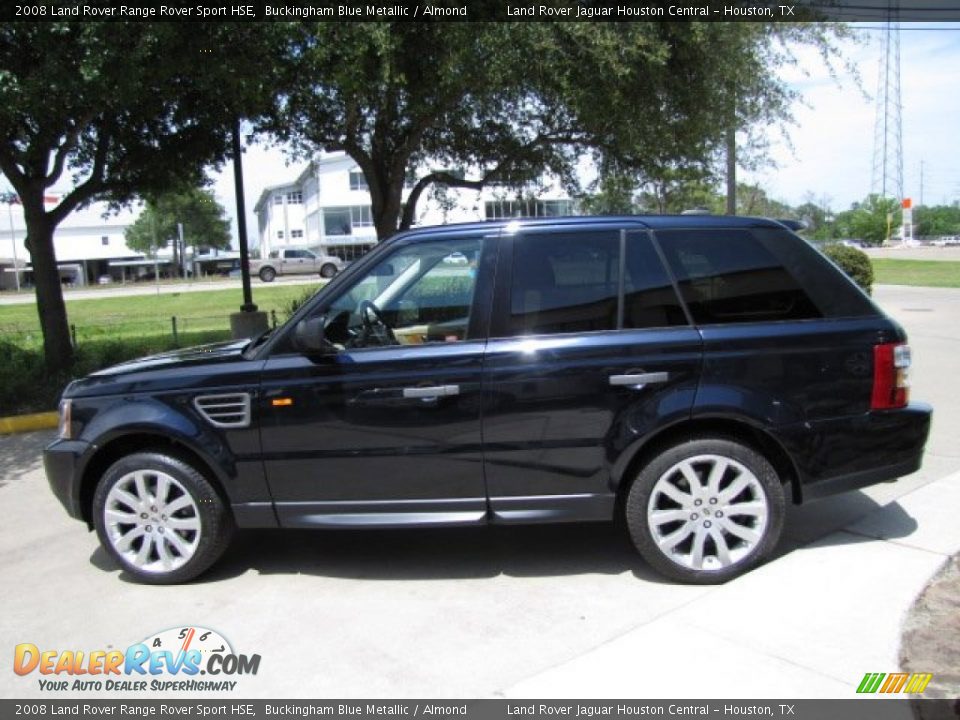 2008 Land Rover Range Rover Sport HSE Buckingham Blue Metallic / Almond Photo #7