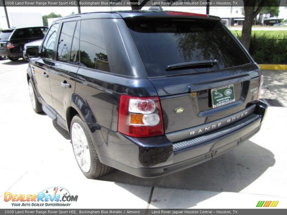 2008 Land Rover Range Rover Sport HSE Buckingham Blue Metallic / Almond Photo #8