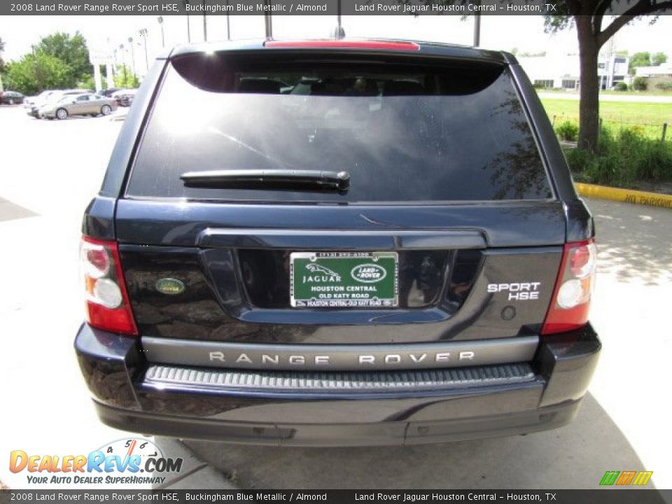 2008 Land Rover Range Rover Sport HSE Buckingham Blue Metallic / Almond Photo #9