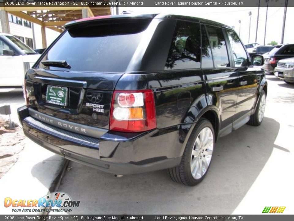 2008 Land Rover Range Rover Sport HSE Buckingham Blue Metallic / Almond Photo #10