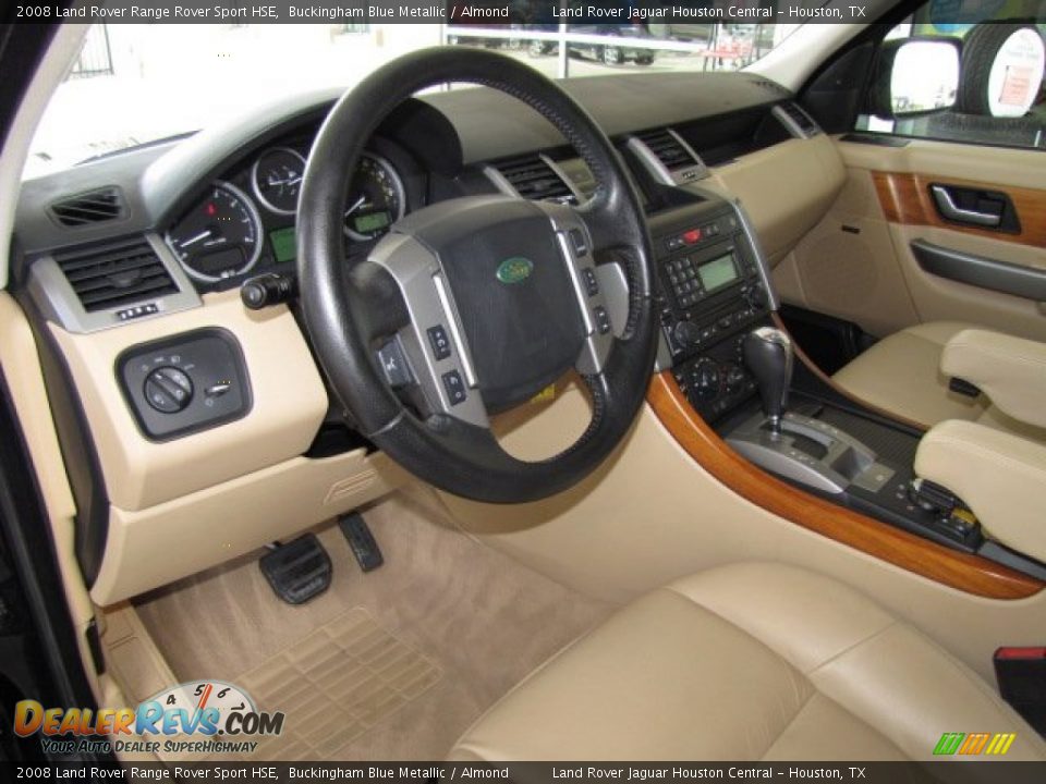 2008 Land Rover Range Rover Sport HSE Buckingham Blue Metallic / Almond Photo #12