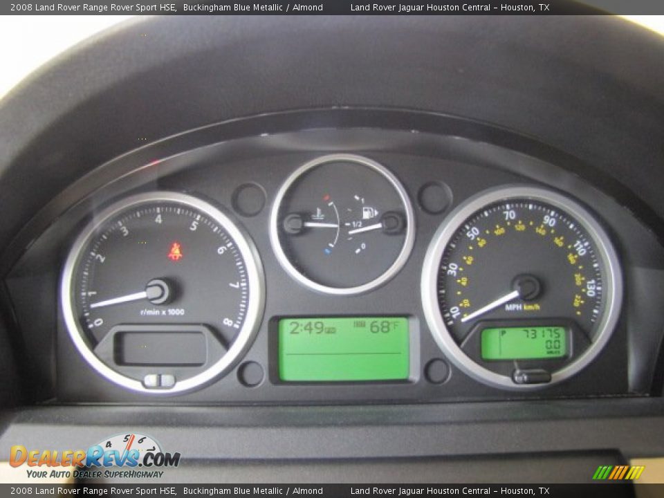 2008 Land Rover Range Rover Sport HSE Buckingham Blue Metallic / Almond Photo #15