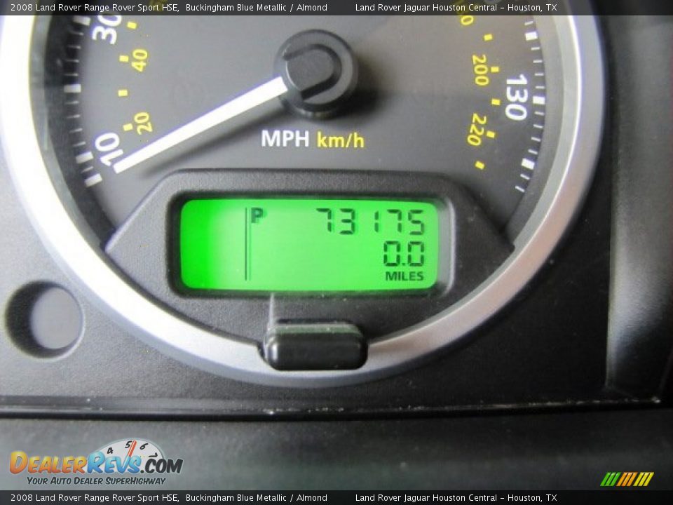 2008 Land Rover Range Rover Sport HSE Buckingham Blue Metallic / Almond Photo #16
