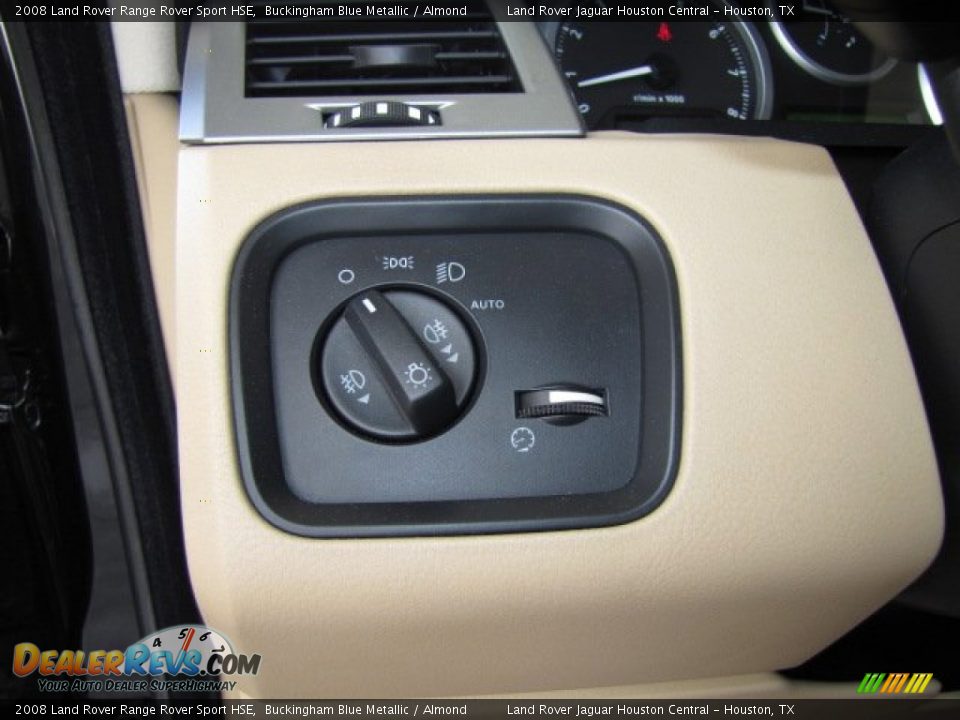 2008 Land Rover Range Rover Sport HSE Buckingham Blue Metallic / Almond Photo #35