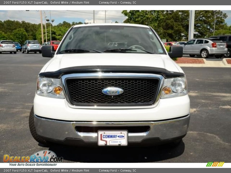 2007 Ford F150 XLT SuperCab Oxford White / Medium Flint Photo #2