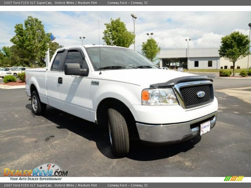 2007 Ford F150 XLT SuperCab Oxford White / Medium Flint Photo #3