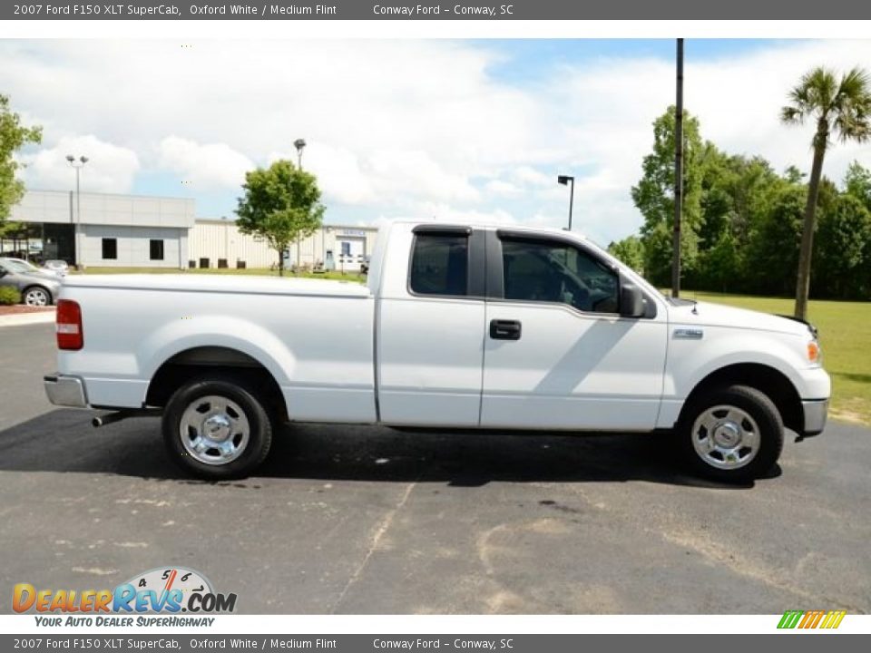 2007 Ford F150 XLT SuperCab Oxford White / Medium Flint Photo #4
