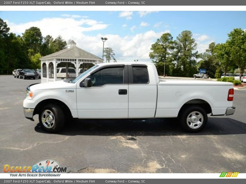 2007 Ford F150 XLT SuperCab Oxford White / Medium Flint Photo #8