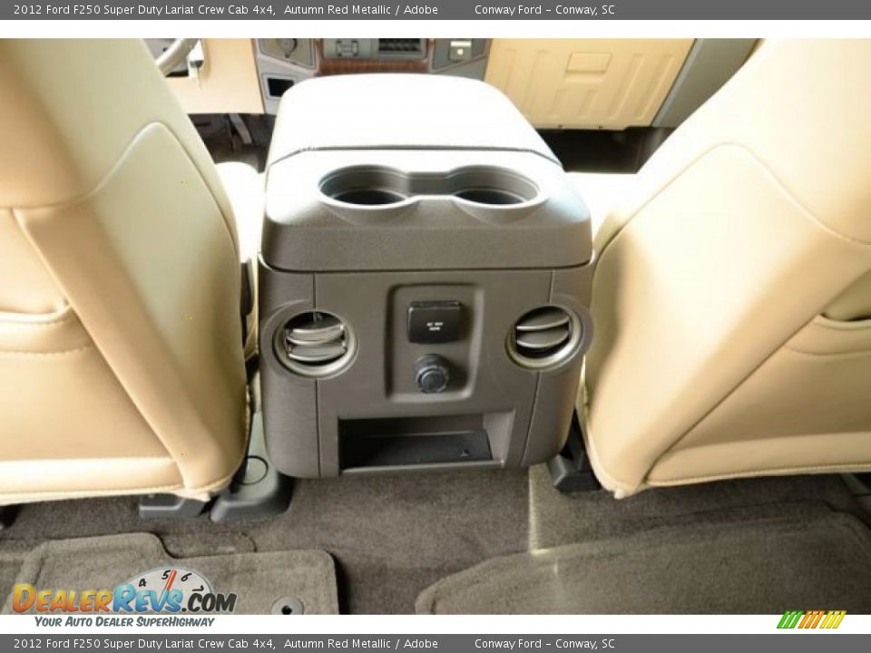 2012 Ford F250 Super Duty Lariat Crew Cab 4x4 Autumn Red Metallic / Adobe Photo #16