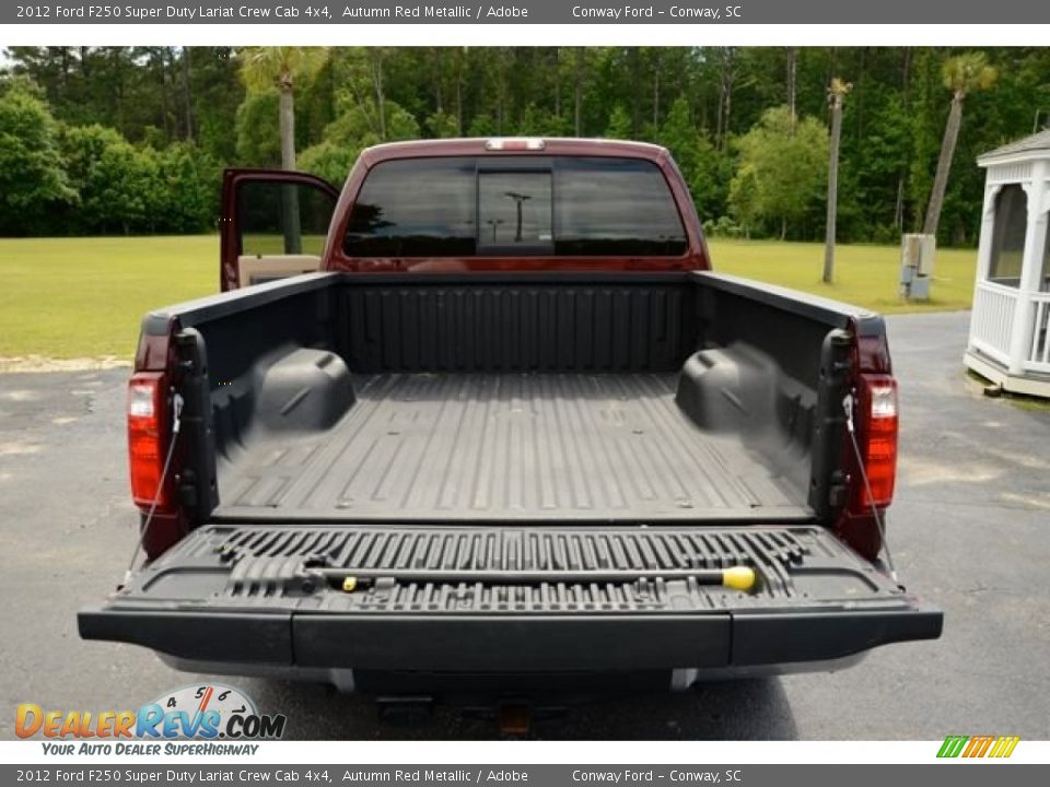 2012 Ford F250 Super Duty Lariat Crew Cab 4x4 Autumn Red Metallic / Adobe Photo #18