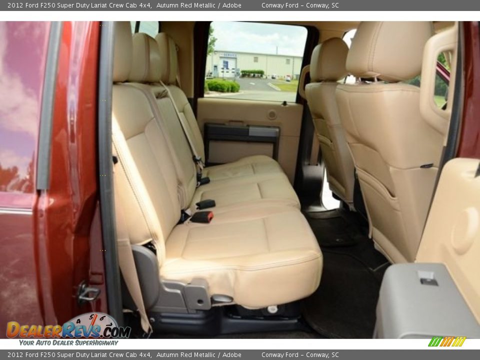 2012 Ford F250 Super Duty Lariat Crew Cab 4x4 Autumn Red Metallic / Adobe Photo #19